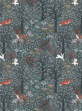 Load image into Gallery viewer, Tarot/Oracle cloth/wrap/pouch, Woodland/Stag/Deer/Trees
