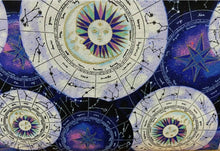 Load image into Gallery viewer, Tarot/Oracle cloth/pouch/wrap, Celestial/Sun/Moon/Stars/Galaxy
