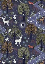 Load image into Gallery viewer, Tarot/Oracle cloth/wrap/pouch, Woodland/Stag/Deer/Trees
