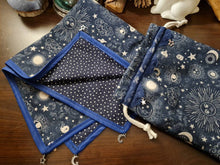 Load image into Gallery viewer, Altar Cloth Set, Celestial/Sun/Moon/Stars/Galaxy
