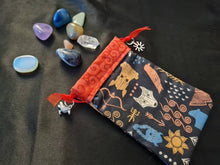 Load image into Gallery viewer, Crystal/rune/bones/gemstone/jewellery pouch
